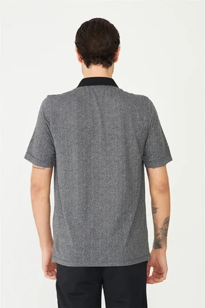 Siyah Polo Yaka T-Shirt 