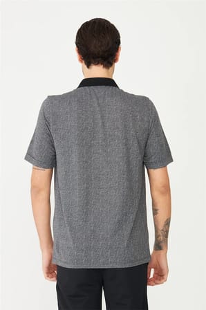 Siyah Polo Yaka T-Shirt 