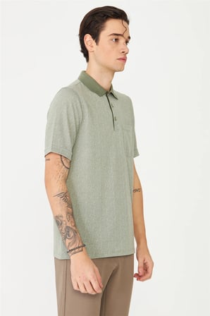 Haki Polo Yaka T-Shirt 