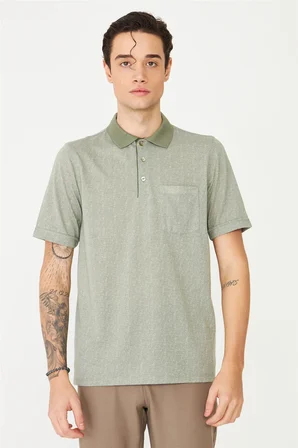 Haki Polo Yaka T-Shirt 