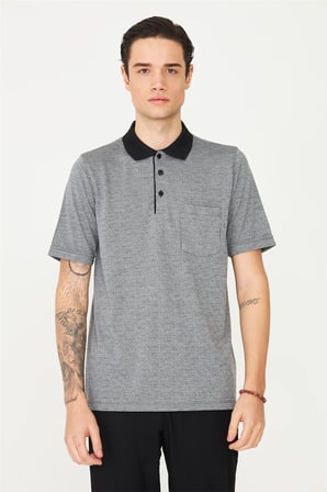 Siyah Polo Yaka T-Shirt 