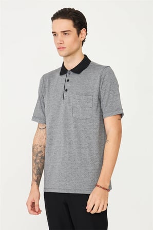 Siyah Polo Yaka T-Shirt 