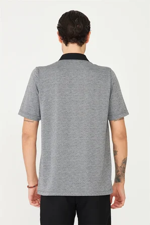 Siyah Polo Yaka T-Shirt 