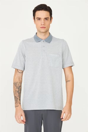 Antrasit Polo Yaka T-Shirt 