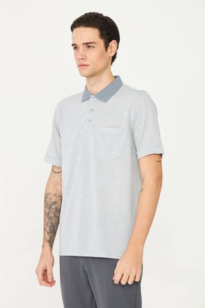Antrasit Polo Yaka T-Shirt 