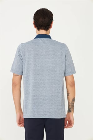 İndigo Polo Yaka T-Shirt 