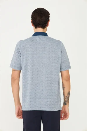 İndigo Polo Yaka T-Shirt 