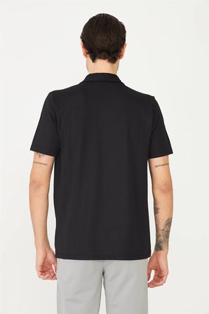 Siyah Gömlek T-Shirt 