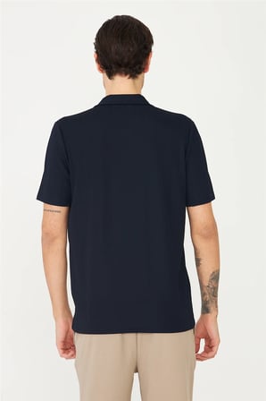 Lacivert Gömlek T-Shirt 