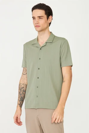 Haki Gömlek T-Shirt 