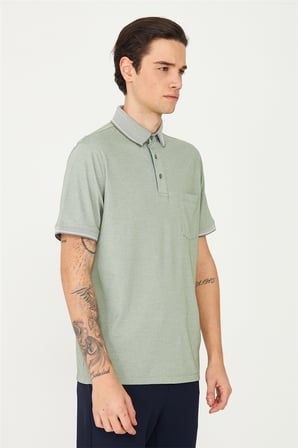 Haki Polo Yaka T-Shirt 