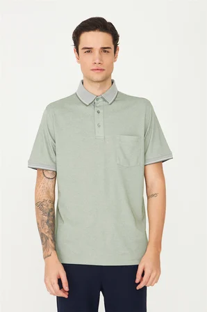 Haki Polo Yaka T-Shirt 