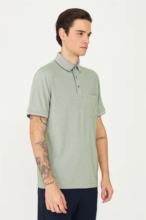 Haki Polo Yaka T-Shirt 