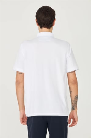 Beyaz Polo Yaka T-Shirt 