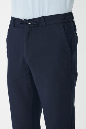 Lacivert Bağlama Detaylı Jogger Erkek Spor Pantolon