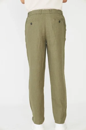 Haki Erkek Bağcıklı Rahat Kesim Jogger Pantolon