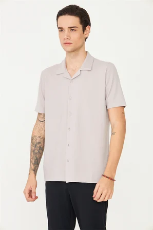 Gri Gömlek T-Shirt 