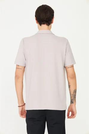 Gri Gömlek T-Shirt 