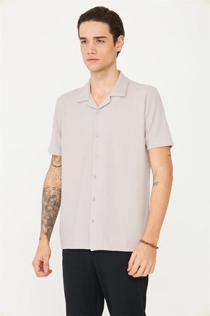 Gri Gömlek T-Shirt 