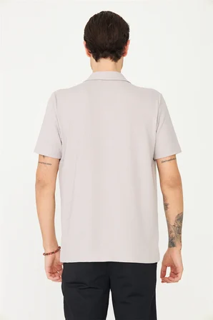 Gri Gömlek T-Shirt 