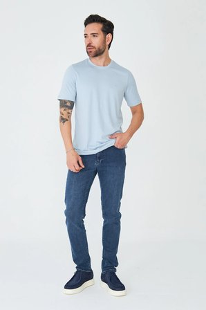 Koyu Mavi Erkek Günlük Jean Pantolon