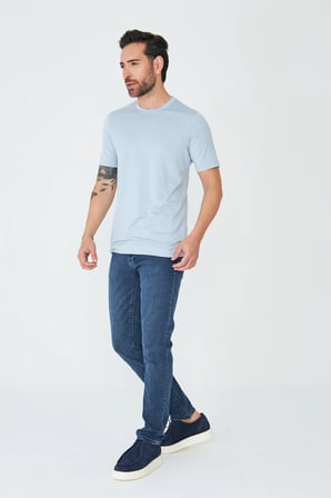Koyu Mavi Erkek Günlük Jean Pantolon