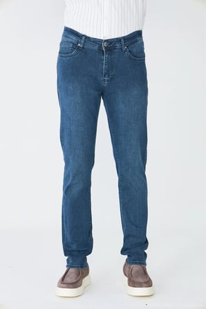 Lacivert Erkek Günlük Jean Pantolon