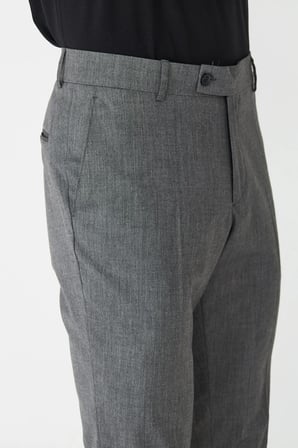 Gri Erkek Modern Kalıp Klasik Kumaş Pantolon