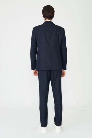 Lacivert Modern Kesim Slim Fit Erkek Takım Elbise