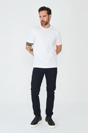 Siyah Spor Erkek Gabardin Pantolon