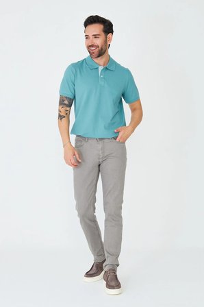 Gri - Haki Erkek Spor Gabardin Pantolon