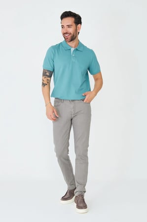 Gri - Haki Erkek Spor Gabardin Pantolon