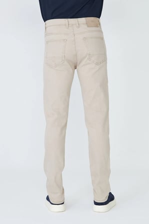 Bej Erkek Gabardin Spor Pantolon