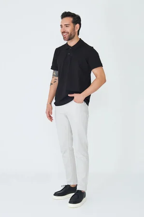 Açık Gri Erkek Gabardin Spor Pantolon