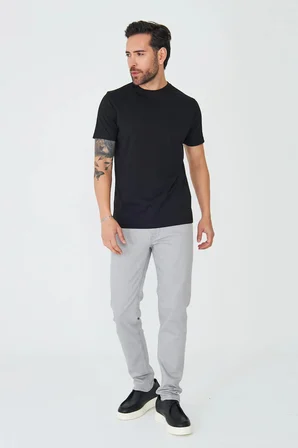 Gri Erkek Gabardin Spor Pantolon
