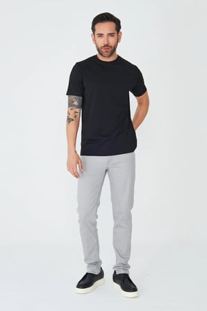 Gri Erkek Gabardin Spor Pantolon