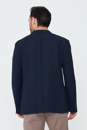 Lacivert Mono Yaka Regular Fit Erkek Spor Ceket