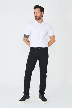 Erkek Siyah Günlük Kot Pantolon