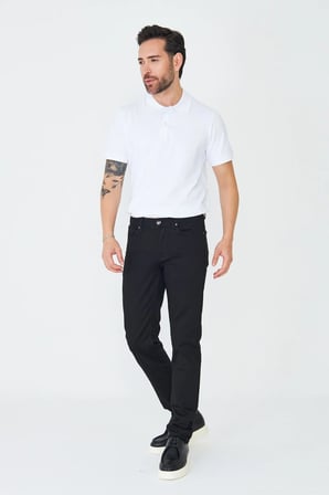 Erkek Siyah Günlük Kot Pantolon