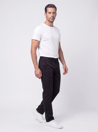 Siyah Dynamic Fit Yandan Lastikli Erkek Jogger Pantolon