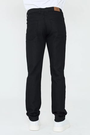 Siyah Dynamic Fit Mikro Desenli Yazlık Kot Pantolon