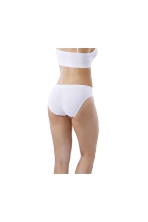 Kadın Beyaz Dikişsiz Iz Yapmaz Slip Külot 11000