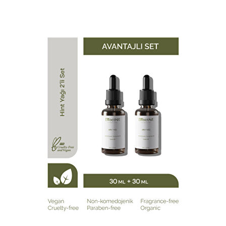 EffectHA 30 ML Hint Yağı 2'li Avantajlı Set