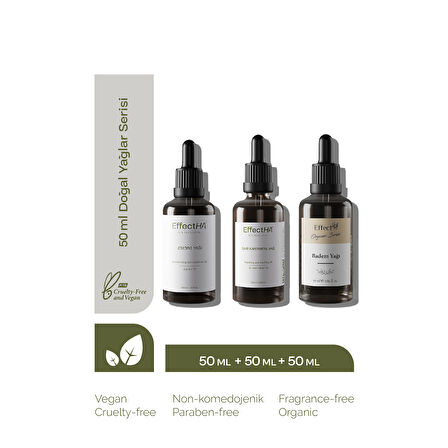 EffectHA 50 ML Doğal Yağlar Serisi Avantajlı Set