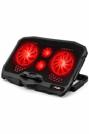 Fury E-Sport Laptop Soğutucu 4 Fanlı Ayarlanabilir Dizüstü Bilgisayar Soğutma Fanı