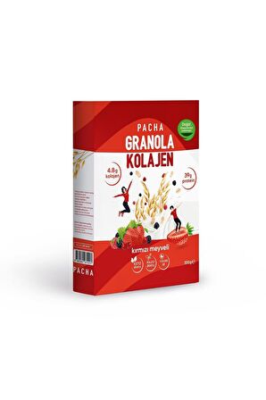 Nola Doğal Kolajenli Ve Proteinli Kırmızı Meyveli Granola