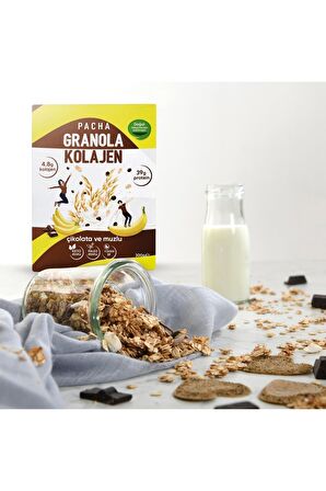 PACHANOLA Kolajenli ve Çikolata Muzlu Granola