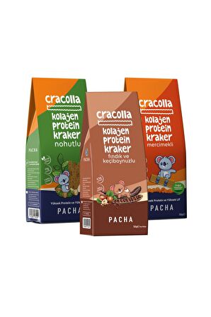 Cracolla 3’ü Bir Arada | Doğal Kolajen Ve Protein Kraker (3 X 50G)