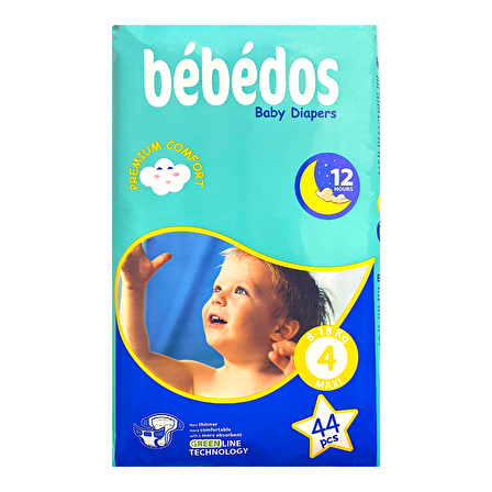 Bebedos Maxi Bebek Bezi No.4 44'lü Paket