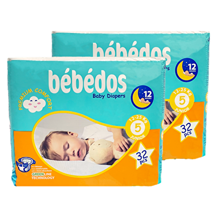 Bebedos 2'li Junior Bebek Bezi 64'lü Set